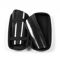 1Pair Carbon Fiber Soccer Shin Guard Super Strong Shock Resistance with Eva Sponge and Portable Case S juoda