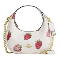 Coach Carmen 19 Prekės ženklo raidės Logotipas Odinė Pečių Rankinė-Tote Maža Moteriška Rankinė Balta CAL01-IMCAH Basic Set (Bag+Dust Bag) white