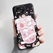 Case For ZTE Blade V70 Vita / Nubia V70 Design Phone Case Black Soft Silicone Shockproof Cover Luxury Cute Love Rabbit Casing ZTE Nubia V70 Design white