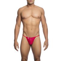 MOB - RED MICROFIBER V-STRING SIZE S/M