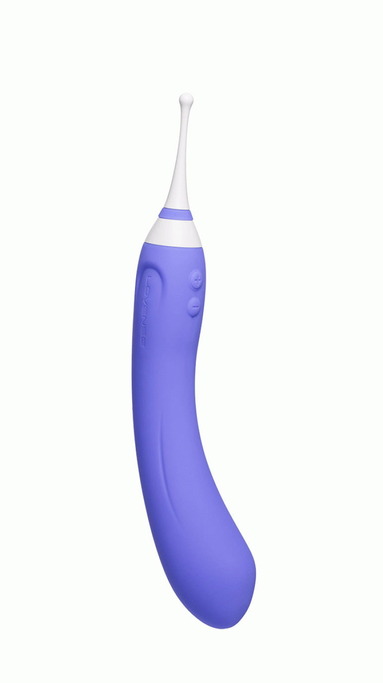 Lovense Hyphy Dual-End Smart Vibrator with App Control, Pink