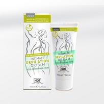 HOT Intimate Hair Removal Cream with Aloe & Jojoba 100ml for Delicate Skin