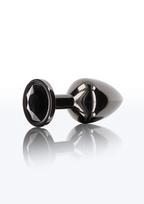 TABOOM Butt Plug With Diamond Jewel L Black Aluminium Large