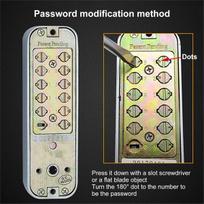 A89X Keyless Gate Locks for Outdoor Fence, Mechanical Keypad Lock, for Outdoor Gate, Patio, Garage, Bidirectional Install China Mainland gray
