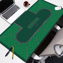 Texas Poker Mat Thick Rubber Tablecloth Nonslip Game Layout Mat Tabletop Holdem Mats For Home Entertainment Board Game Rooms 800x400x2mm black