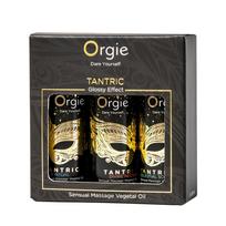 Orgie Tantric Mini Massage Oil Set - 3 Fragrances, 3x30ml Travel Size