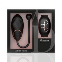 ANNE'S DESIRE AD Egg Intimate Device with WATCHME Remote Black/Gold 7.5cm