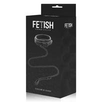 Fetish Submissive Neoprene Collar with Nickel-Free Chain & Leash