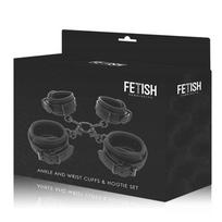 Fetish Submissive Set - Adjustable Hand & Ankle Restraints, Neoprene Lined
