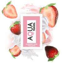 AQUA Travel Water-Based Lubricant Strawberry Cream 6ml Pocket Sachet