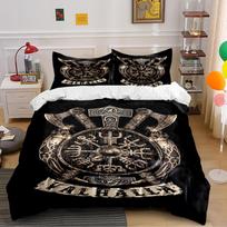 Viking Valhalla Theme Bedding Set Bedding set (1 duvet cover, 2 pillowcases, duvet not included) 135x200cm