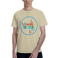 Kinder Surprise Kid Unisex T Shirt Kinder Egg Hipster Tees Short Sleeve Crew Neck Cotton Gift Clothes Tshirt 3XL beige