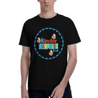 Kinder Surprise Kid Unisex T Shirt Kinder Egg Hipster Tees Short Sleeve Crew Neck Cotton Gift Clothes Tshirt 2XL black