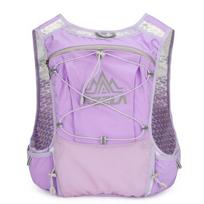 Ultra-Light Breathable Hydration Vest Cycling Hiking Outdoor Sports Water Bottle Backpack Purple white