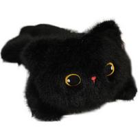 Magnetic Car Plush Toy Cute Cat Bear Stuffed Doll Roof Trunk External Decoration Magnet Car Ornament Styling Accessory black