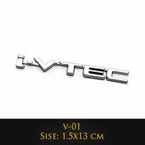 3D Metalinis Ivtec Raidės Emblema Ženklelis Lipdukas Automobilio Stilius Honda Civic Logotipui Automobilio Galinės Uodegos Bagažinės Lipdukai Lipdukai Automobilio Aksesuarai gray