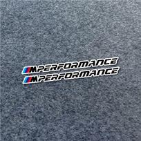 3D Emblem Sticker Performance Car Decoration For BMW G42 G26 G60 G70 U11 G05 G20 G30 G01 G02 F40 F30 G32 G29 G08 G16 G14 F44 E30 20x1.5cm black