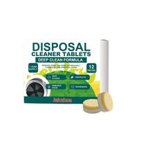 Garbage Disposer Cleaning Tablets: Daily removal of food residue from the kitchen sink, fresh scent and odor elimination blue