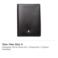 MONTBLANC Meisterstuck Dvigubas Karvės Odos Piniginė Vyriška Juoda 11987 One Size 4