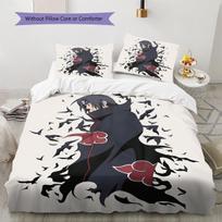 Naruto Minkštas Patogus Antklodės Užvalkalas, Vaikams Lovos Patalynės Dovana, Skirtingi Dydžiai-HE63 150*200cm/59x79in Single/Twin 3pcs