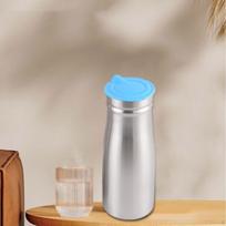 1.0 L Stainless Steel Iced Tea Juice Pitcher 3.3x9inch Sturdy Multipurpose for Restaurant with Lid mėlyna