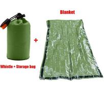 Nešiojamas vandeniui atsparus avarinis išgyvenimo miegmaišis lauke Edc Camping Gear terminis maišas pirmosios pagalbos gelbėjimo rinkinys Mylar antklodė beige