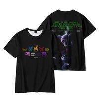 Naujas Mados Five Nights At Freddy's 3D Spausdinti Marškinėliai Vyrams Moterims Laisvalaikio Mados Apvalia Kaklo Trumpomis Rankovėmis Vaikams Juokingi Madingi Unisex Marškinėliai Viršutiniai Drabužiai XXS black
