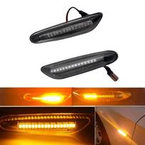 2pcs Dynamic LED Turn Signal Side Marker Light For BMW 1 3 5 X3 X1 Series E82 E81 E88 E46 E90 E91 E92 E93 E60 E61 E83 E84 black