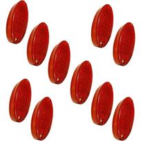 10PCS LED Side Marker Clearance Lights 24V Waterproof Red Chicken Lights Universal for Trailer Semi Truck Freightliner Cargo raudona