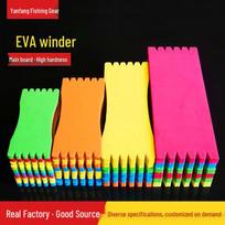 Vibrant EVA Foam Fishing Line Winding Board 4x8 cm, 100 pcs įvairiaspalvis