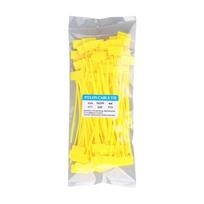 100pcs Nylon Material Cable Ties Colorful Style Colorful Tag Nylon Ties  Garment Clothing 2.5x100cm oranžinė