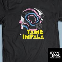 Australian Psychedelic Band Tame Impala The Less I Know The Better Print TShirt Men Women Vintage Washed Cotton Summer New Tee L blue