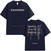 Eminem  The Marshall Mathers LP  25th Anniversary  Remember Me?  Graffiti Graphic Double Sided Oversized Streetwear Hip Hop Rap Fan Merch T-Shirt Top L gray