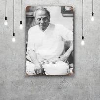 Nisargadatta maharaj Metaliniai ženklai sienų dekoras Vintažiniai skardos ženklai Kapitono metalinis plakatas Dekoracija Barui, Pub'ui, Klubui Sienų dekoracija 30x40cm(11.8x15.7inch)
