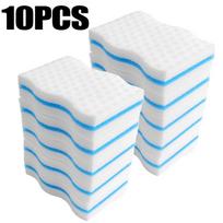 3 Layer Magic Sponge Eraser Cleaning Pads for Bathroom Kitchen Floor Bathtub Toilet Baseboard Wall Cleaner  Blue White Sponge gray