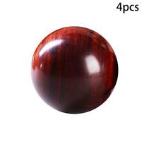 Rožmedžio Baoding kamuoliukai Kinijos rankų mankštos masažo streso kamuoliukai Antikvariniai mediniai sveikatos terapijai Reabilitacijai Stalui 2pcs brown