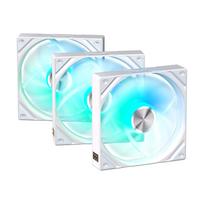 TRYX Silent PC Case Fans (120mm x 3) ROTA SL ARGB Reverse 120 3-Pack Series with ARGB LED, Reverse Rotation, White [Authorized Domestic Distributor]