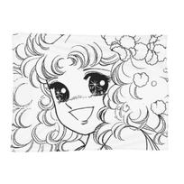 Candy Candy Anime Manga Blankets Soft Warm Flannel Throw Blanket Plush for Bed Living room Picnic Travel Home Couch Size: 100*150cm, Weight: 320 GSM black