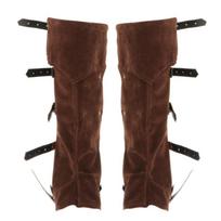 Leather Look Shin Guards Suede Texture Gaiter Unisex Design Leg Guards  Carnival Party ruda