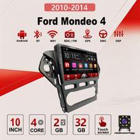 2Din Android Car-Play Car Radio,Ford Mondeo 4 2010-2014,Multimedia Player Head Unit Stereo GPS Navigation BT WIFI,2+32GB 2+32GB juoda