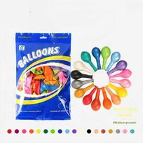 100 Pcs Matte Latex Candy Color Balloon For Christmas Halloween Wedding Birthday Decor A3 blue