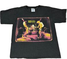 VTG Nirvana From The Muddy Banks Of The Wishkah 1996 T Shirt 90s YOUTH Size M Unisex T-Shirt L black
