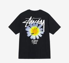 Stüssy Increase The Peace Gėlė T-shirt (Didelis) Unisex marškinėliai M gray