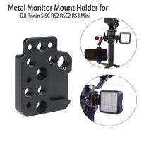 Metalinis monitoriaus laikiklis DJI Ronin S SC RS2 RSC2 RS3 Mini stabilizatoriui tvirtinti Plokštės prailginimas 1/4  3/8  skylė Kameros stabilizatorius black