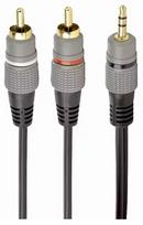 Gembird CCA-352-2.5M Audio Cable 3.5 mm stereo to 2x RCA 2.5m
