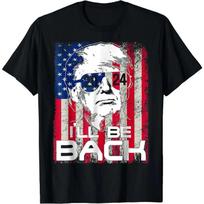 Prezidentas Donaldas Trumpas Laisvalaikio Trump Šaudymo Stiliaus O-kaklo Spausdinta Laisva Liemenė Marškinėliai Hip Hop Gatvės Marškinėliai S raudona