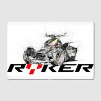 Can-Am Ryker Sketch Metal Sign Club Home Garage Club Create Garage Decoration Tin Sign Poster Room Decor 20x30cm（7.8x11.8inch） gray