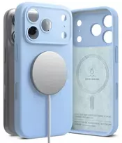 Ringke SILICONE MAGNETIC MAGSAFE IPHONE 18 PRO LIGHT BLUE