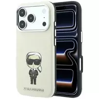 Karl Lagerfeld Case Smooth Ikonik Sketch MagSafe for iPhone 18 Pro Max / 17 Pro Max Beige