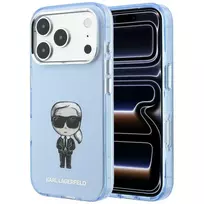 Karl Lagerfeld Case IML Ikonik Sketch Print MagSafe for iPhone 18 Pro Max / 17 Pro Max light blue